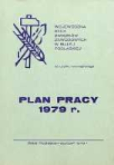 Plan pracy 1979 rok: Wojewódzka Rada Związków Zawodowych w Białej Podlaskiej