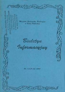 Biuletyn Informacyjny : Wojewódzka i Miejska Biblioteka Publiczna R. 3 (1999) nr 1-2