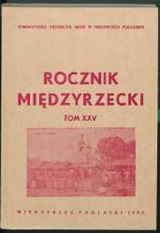 Rocznik Międzyrzecki T. 25 (1993)