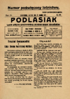 Podlasiak : tygodnik polityczno-społeczno-narodowy, poświęcony sprawom ludu podlaskiego R. 4 (1925) nr 38