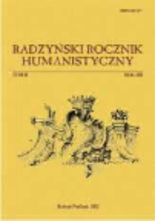 Radzyński Rocznik Humanistyczny T. 10 (2012)