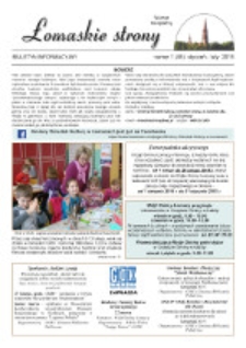 Łomaskie Strony : biuletyn mieszkańc&oacute;w Łomaz i okolic R. 7 (2015) nr 1 (45)
