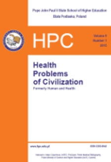 Health Problems of Civilization T. 9, nr 1 (2015)
