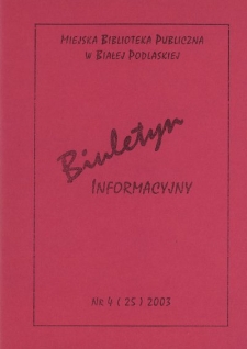 Biuletyn Informacyjny : Miejska Biblioteka Publiczna R. 7 (2003)
