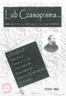 Lub Czasopisma... : gazetka szkolna I LO im. J. I. Kraszewskiego w Białej Podlaskiej R. 4 (2007/2008) [nr 1]