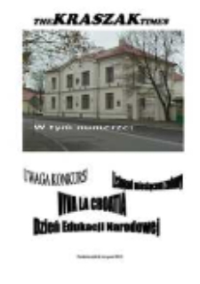 The Kraszak Times: gazetka szkolna I LO im. J. I. Kraszewskiego w Białej Podlaskiej R. 4 (2012/2013) [nr 1]