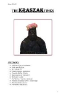 The Kraszak Times: gazetka szkolna I LO im. J. I. Kraszewskiego w Białej Podlaskiej R. 6 (2014/2015) nr 4