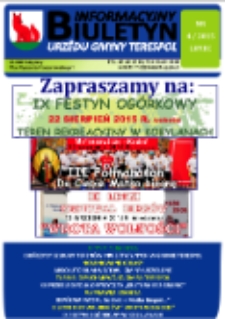 Biuletyn Informacyjny Urzędu Gminy w Terespolu R. 24 (2015) nr 4