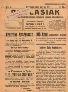 Podlasiak : tygodnik polityczno-społeczno-narodowy, poświęcony sprawom ludu podlaskiego R. 2 (1923) nr 27