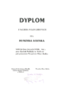 Dyplom: II nagroda w kategorii "poezji" dla Henryka Kozaka : XXIX Konkurs Literacki SODK Limes [...]