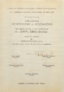 Dyplom : [Inc.:] Lubelski Oddział Związku Literatów Polskich po rozpatrzeniu dorobku poetyckiego lat 1985-86 przyznaje koledze Henrykowi J. Kozakowi nagrodę II stopnia im. Józefa Czechowicza [...]