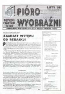 Pióro Wyobraźni : jednodniówka Międzyszkolnego Klubu Młodych Twórców "Pióro" 1996 [nr 1]