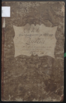 Księga Akt Urzędnika Stanu Cywilnego Gminy Bialskiej Obrządku Łacińskiego do zapisywania zejść (wrzesień 1810- 1811)