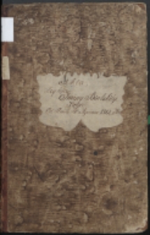 Księga Akt Urzędnika Stanu Cywilnego Gminy Bialskiej Obrządku Łacińskiego do zapisywania zejść w 1812 r.
