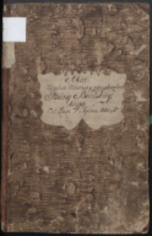 Księga Akt Urzędnika Stanu Cywilnego Gminy Bialskiej Obrządku Łacińskiego do zapisywania urodzin za rok 1812