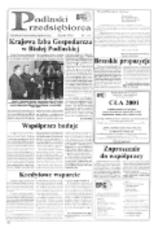 Podlaski Przedsiębiorca : aktualności samorządu gospodarczego R. 4 (2001) nr 1