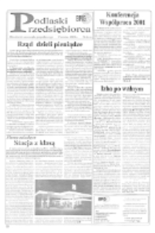 Podlaski Przedsiębiorca : aktualności samorządu gospodarczego R. 4 (2001) nr 6