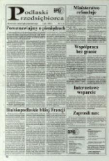 Podlaski Przedsiębiorca : aktualności samorządu gospodarczego R. 4 (2001) nr 2