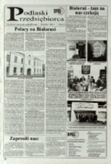 Podlaski Przedsiębiorca : aktualności samorządu gospodarczego R. 4 (2001) nr 4