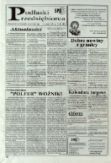 Podlaski Przedsiębiorca : aktualności samorządu gospodarczego R. 4 (2001) nr 11