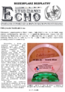 Echo Studzianki : kwartalnik Stowarzyszenia Rozwoju Miejscowości Studzianka R. 7 (2015) nr 3 (25)