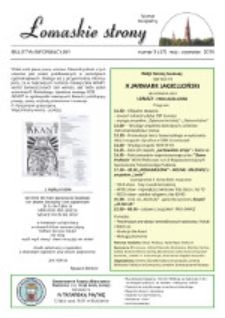 Łomaskie Strony : biuletyn mieszkańc&oacute;w Łomaz i okolic R. 7 (2015) nr 3 (47)