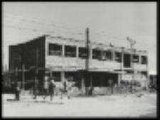 Budowa portierni Zakładów Przemysłu Wełnianego "Biawena" w Białej Podlaskiej