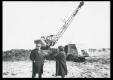 Wykopy pod budowę hal Zakładów Przemysłu Wełnianego "Biawena" w Białej Podlaskiej