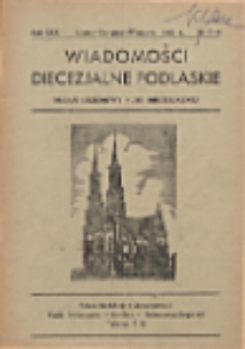 Wiadomości Diecezjalne Podlaskie : organ urzędowy Kurii Diecezjalnej R. 30 (1961) nr 7-9