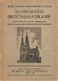 Wiadomości Diecezjalne Podlaskie : organ urzędowy Kurii Diecezjalnej R. 30 (1961) nr 10-12
