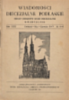 Wiadomości Diecezjalne Podlaskie R. 31 (1962) nr 4-6