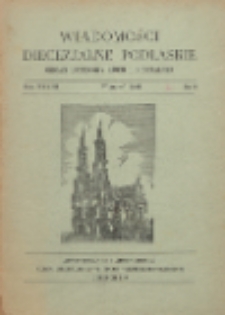Wiadomości Diecezjalne Podlaskie : organ urzędowy Kurii Diecezjalnej R. 33 (1964) nr 9