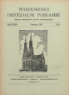 Wiadomości Diecezjalne Podlaskie : organ urzędowy Kurii Diecezjalnej R. 34 (1965) nr 9