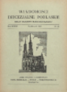 Wiadomości Diecezjalne Podlaskie : organ urzędowy Kurii Diecezjalnej R. 34 (1965) nr 10