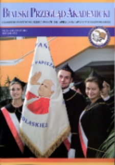 Bialski Przegląd Akademicki : czasopismo Państwowej Szkoły Wyższej im. Papieża Jana Pawła II w Białej Podlaskiej R. 6 (2015) nr 20