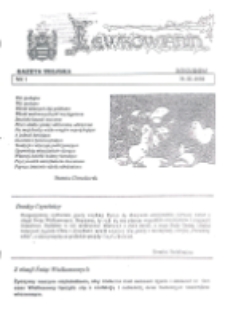 Lewkowianin : gazeta wiejska R. 1, Nr 1 (2002)