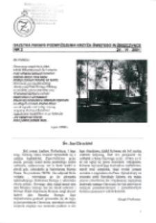 Po ścieżkach parafii : gazetka parafii Podwyższenia Krzyża Świętego w Żeszczynce R. 1, Nr 2 (2001)