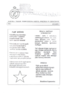 Po ścieżkach parafii : gazetka parafii Podwyższenia Krzyża Świętego w Żeszczynce R. 1, Nr 4 (2001)