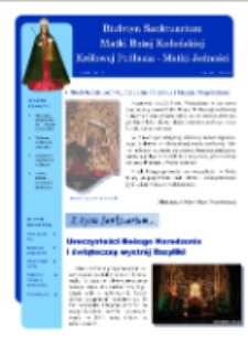 Biuletyn Sanktuarium Matki Bożej Kodeńskiej Królowej Podlasia Matki Jedności R. 4 (2013) nr 1 (18)