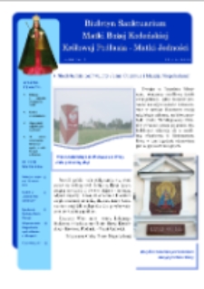 Biuletyn Sanktuarium Matki Bożej Kodeńskiej Królowej Podlasia Matki Jedności R. 4 (2013) nr 6 (22)