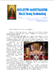Biuletyn Sanktuarium Matki Bożej Kodeńskiej R. 5 (2014) nr 5 (28)