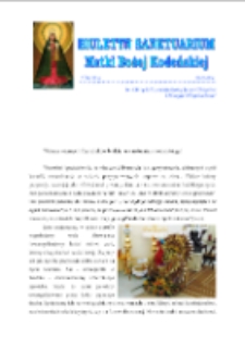 Biuletyn Sanktuarium Matki Bożej Kodeńskiej R. 5 (2014) nr 6 (29)