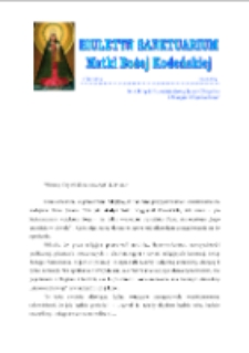 Biuletyn Sanktuarium Matki Bożej Kodeńskiej R. 5 (2014) nr 7 (30)