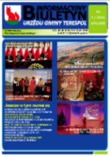 Biuletyn Informacyjny Urzędu Gminy w Terespolu R. 25 (2016) nr 1