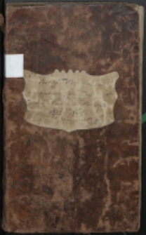 Księga oryginał do zapisywania akt zejść w parafii św. Anny w Białej Podlaskiej w latach 1835-1845