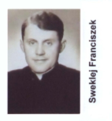 Ks.Franciszek Sweklej wikariusz parafii św. Elżbiety Węgierskiej w Konstantynowie w 1952 roku